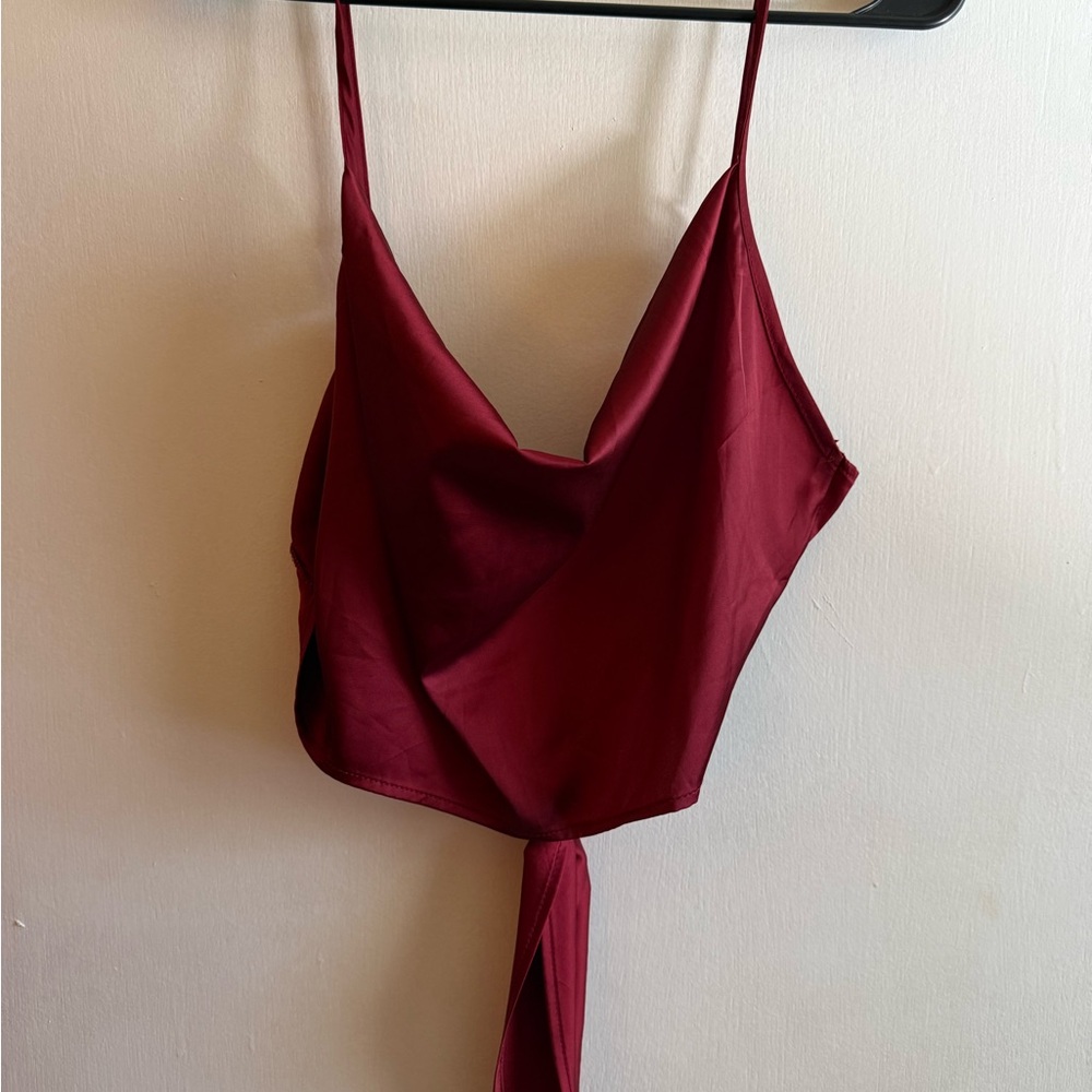 Elegant Burgundy Women's Top